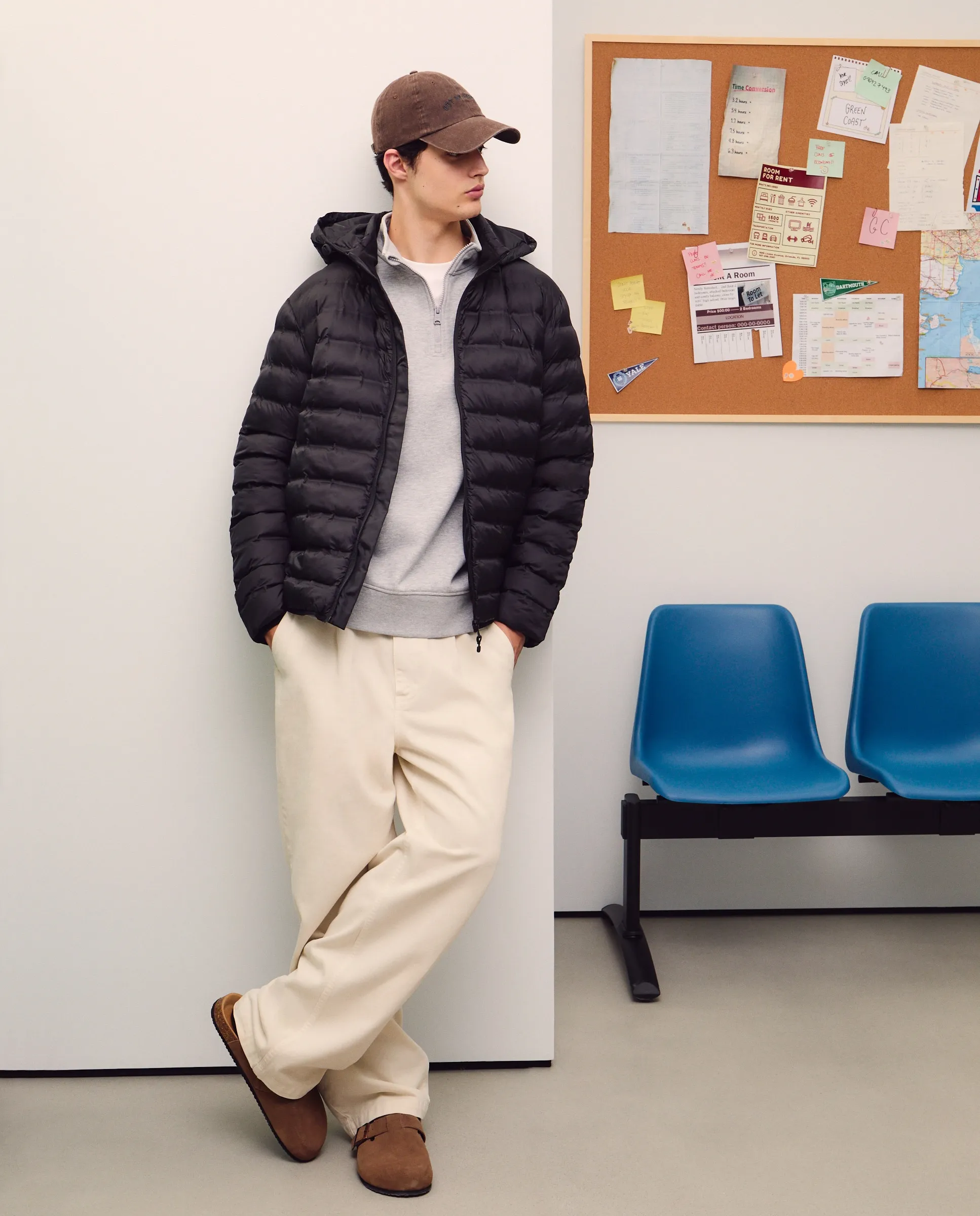 

Легкая пуховая куртка мужская Green Coast, черный