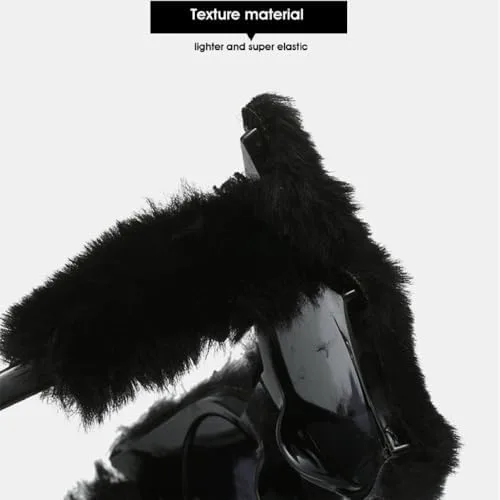 

Плюшевые солнцезащитные очки «Кошачий глаз» для женщин, винтажные, большие, декоративные, зимние, термоизолирующие, с защитой от УФ-излучения UV400 MTZJH, Green