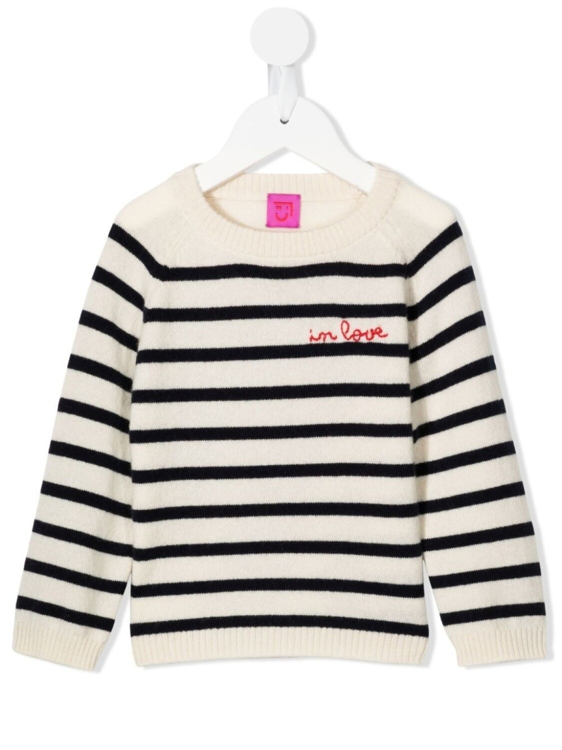 

Кашемировый джемпер в полоску Cashmere in Love Kids, белый