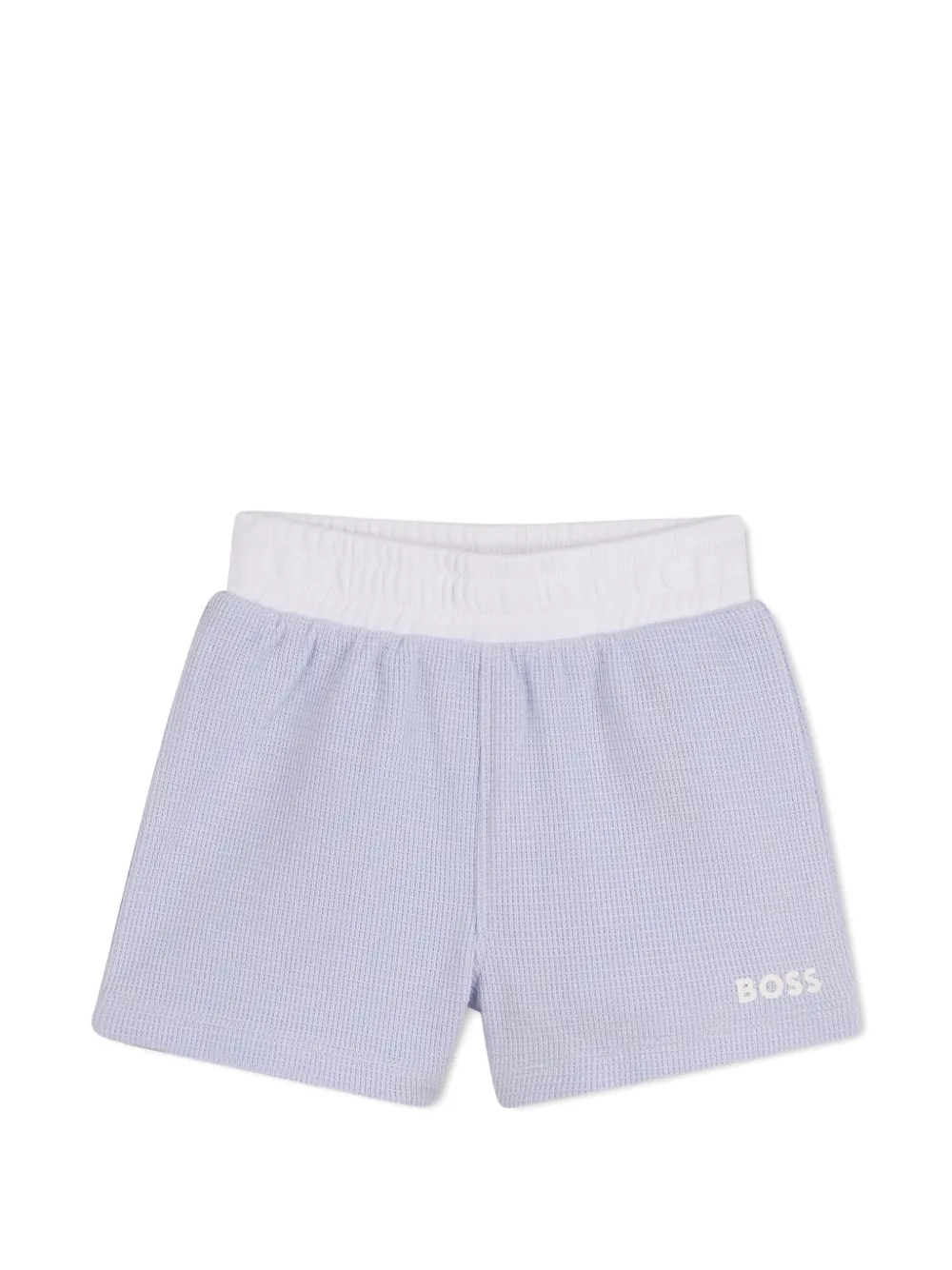 Комплект из рубашки и шортов Boss Kidswear, синий — фото 4