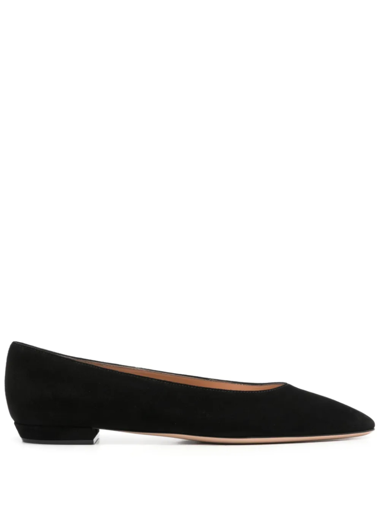 Балетки с нубуком Gianvito Rossi, черный