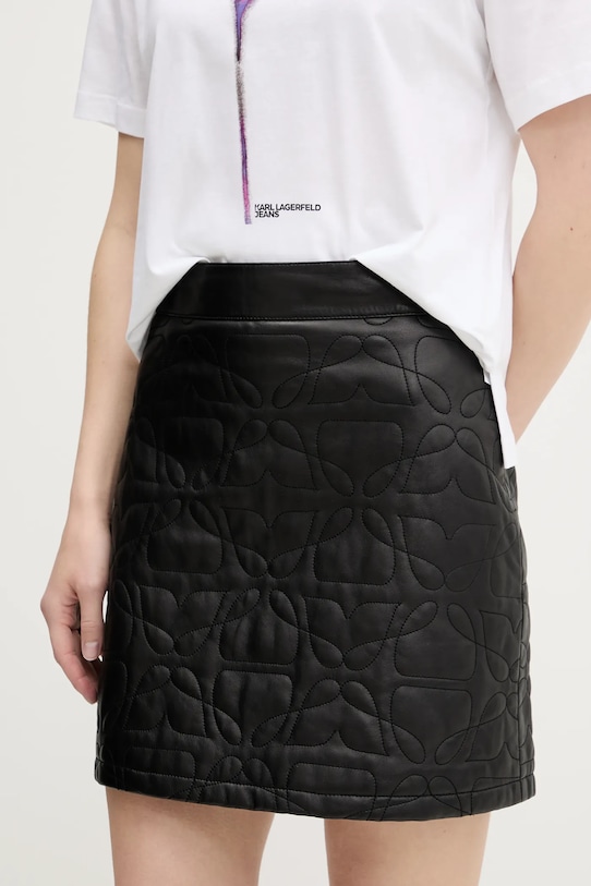 

Кожаная юбка Hugo, черный