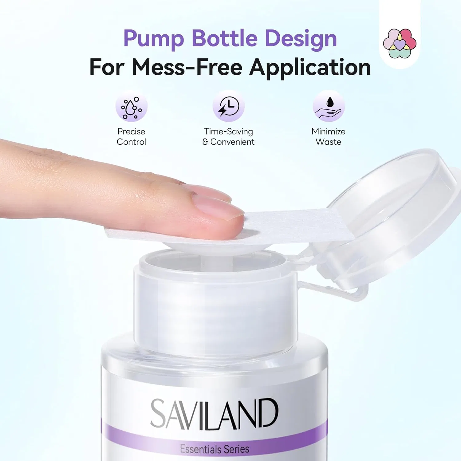 Жидкость для полигеля «Slip Solution» 150 мл от SAVILAND Saviland, 150 Ml White Forms — фото 4