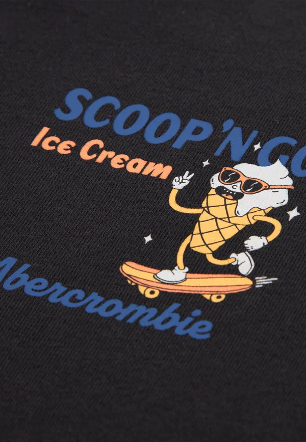 Футболка с принтом scoop 'no go tee' Abercrombie & Fitch, Phantom — фото 3