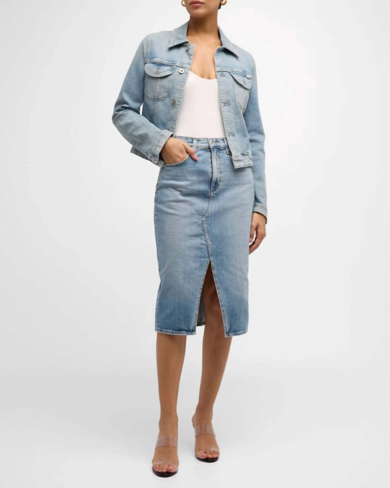 

Юбка миди Alicia в Eclipse AG Jeans, цвет eclipsed
