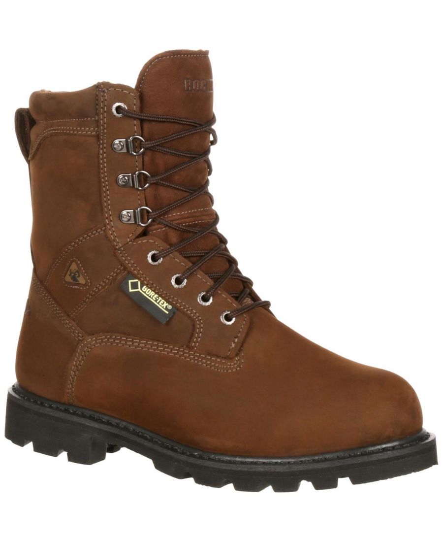 

Мужские рабочие ботинки Ranger со стальным носком и водонепроницаемой мембраной GORE-TEX 600G ROCKY, Brown