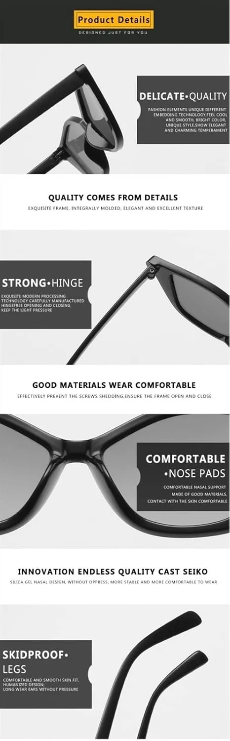 

Солнцезащитные очки «кошачий глаз» в стиле ретро для вечеринок на открытом воздухе, модные для мужчин и женщин, с защитой от УФ-излучения UV400, подарок GerRit, C