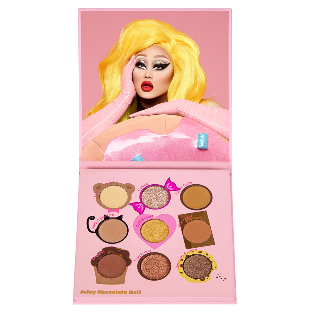 

Палитра теней для век juicy nine palette - juicy chocolate Kimchi Chic, вес 7.2 гр.