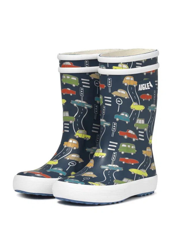 Резиновые сапоги Lolly pop play wellies Aigle, темно-синий — фото 2
