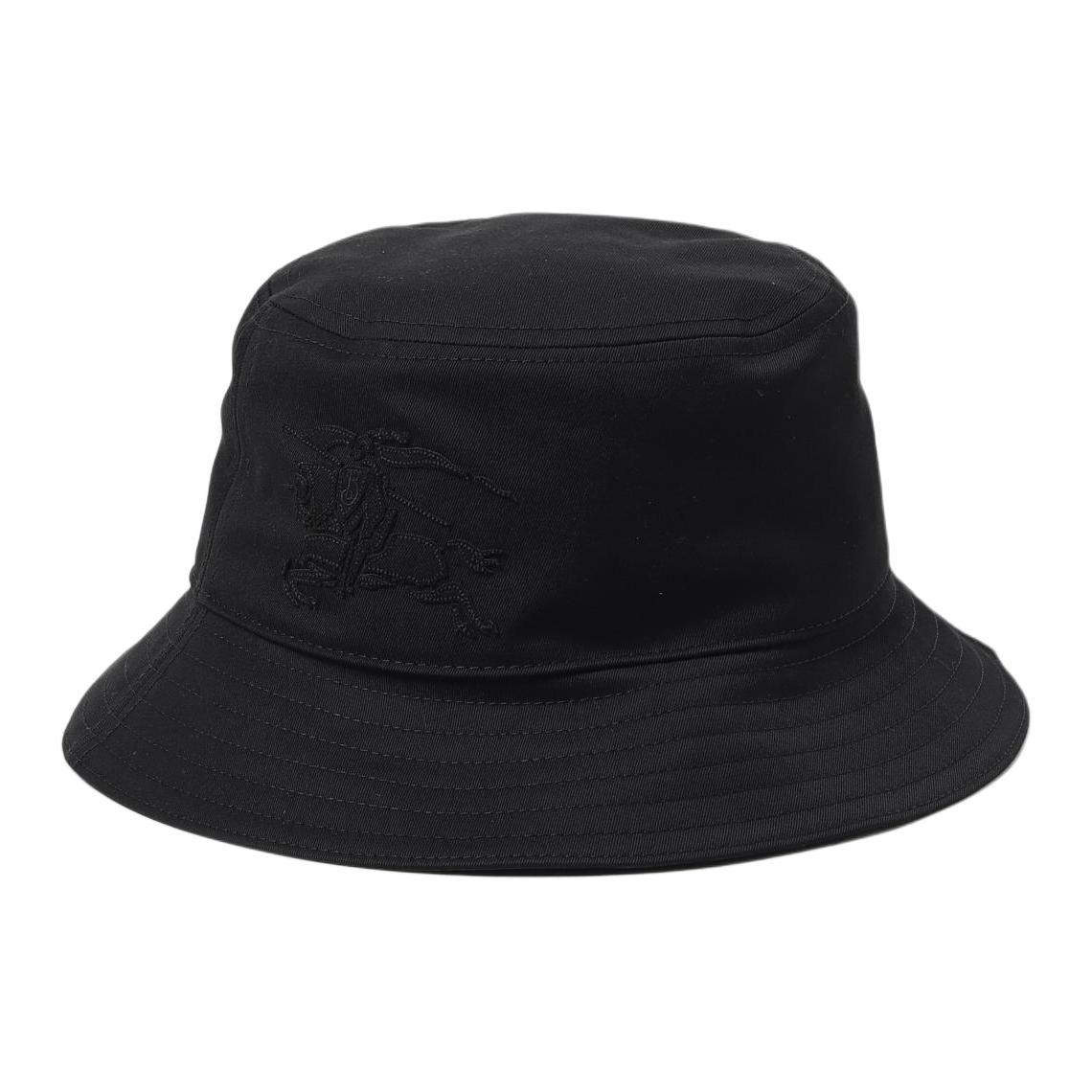 

Burberry Черная ведро-шляпа для мужчин, Black