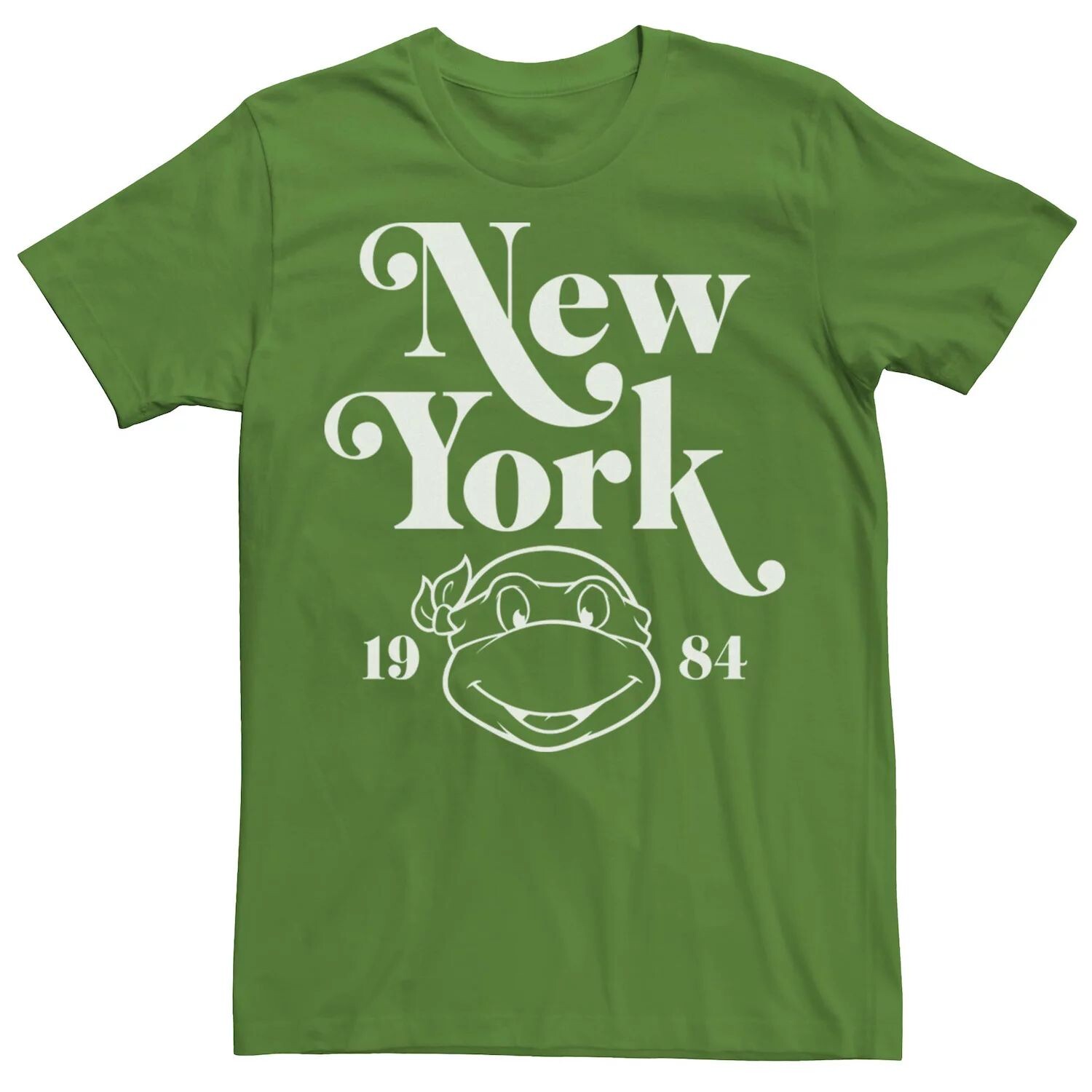 

Мужская футболка с короткими рукавами Ninja Turtles New York 1984 Head Outline Licensed Character
