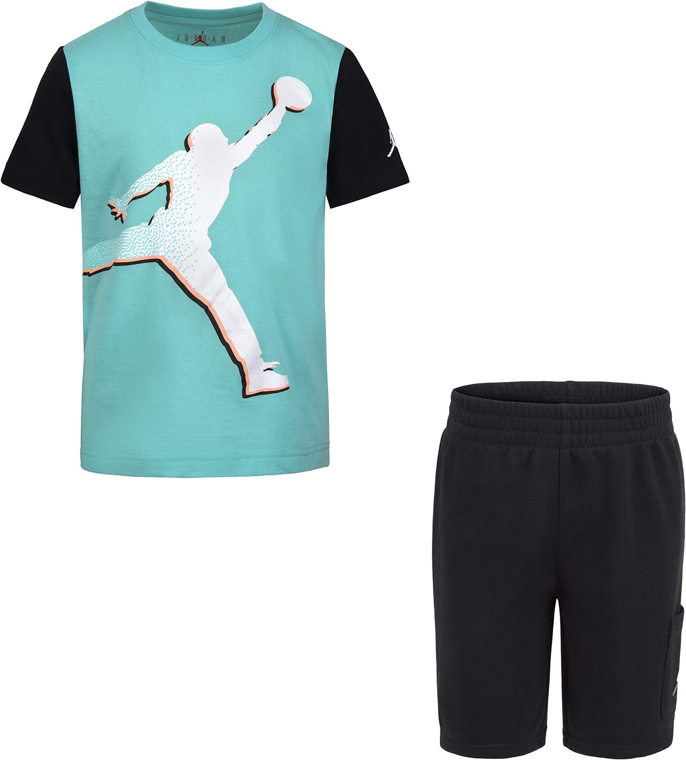 

Детский набор Jordan Jordan Jumpman Cargo Tee/Shorts Set, черный