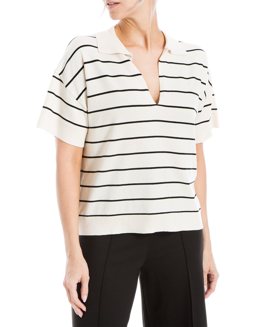 

Макс Студио Воротник Трикотажный Топ Max Studio, белый