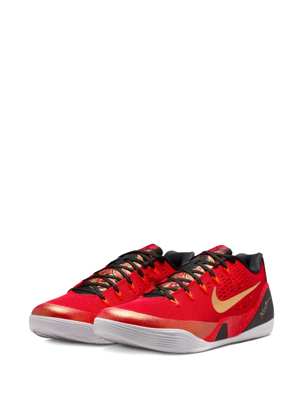Кроссовки Kobe 9 на шнуровке Nike, красный — фото 2