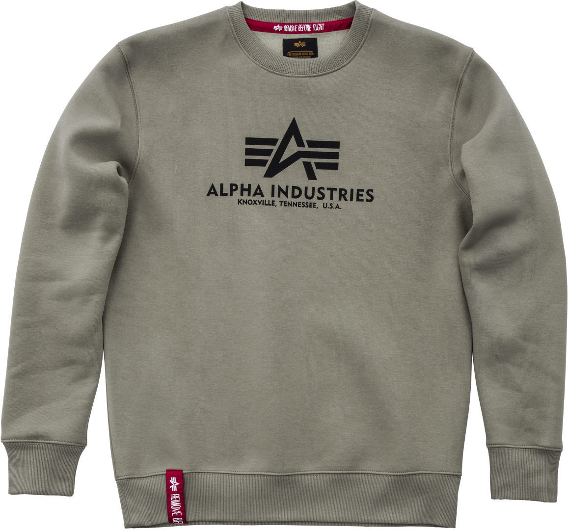 

Толстовка Alpha Industries Basic Sweatshirt, оливковый