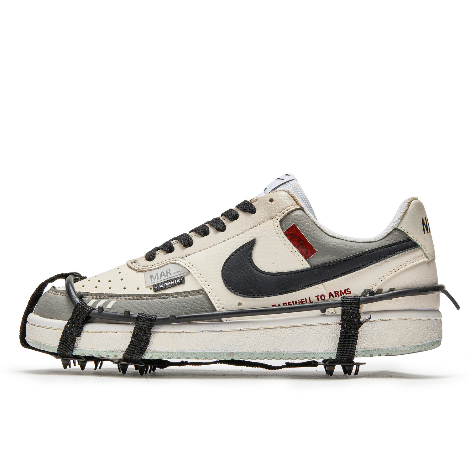

Кроссовки Nike Court Vision 1 Skateboarding Shoes Men Low-top Beige/Gray, серый