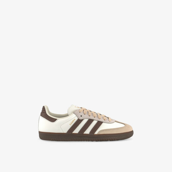

Кроссовки кожаные Adidas Samba OG, белый / коричневый