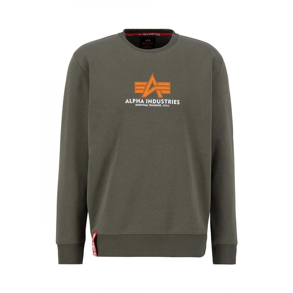 

Толстовка Alpha Industries Basic Rubber, зеленый