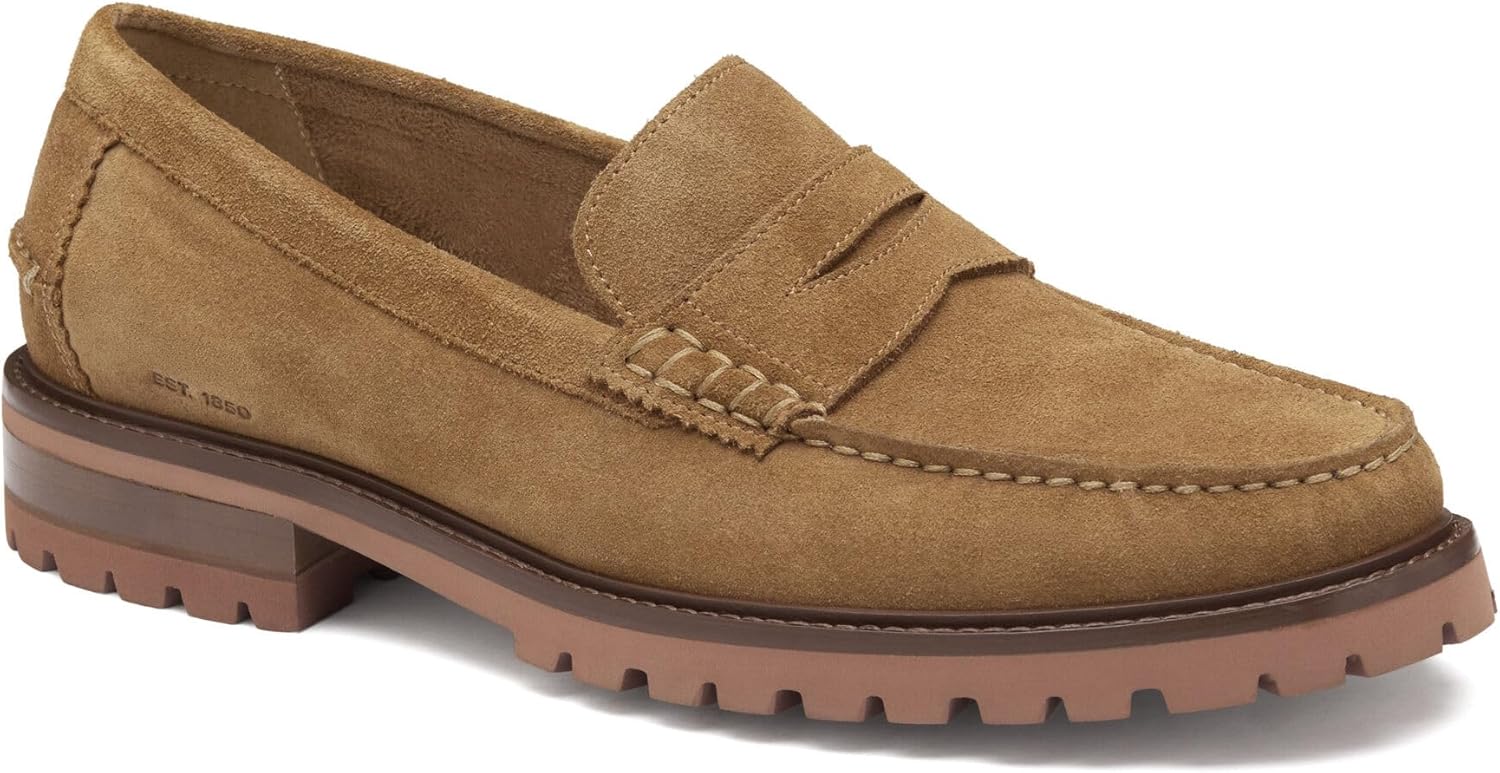 

Мужские слипоны Johnston Murphy Collier Penny Loafer для повседневной и официальной носки Johnston & Murphy, Snuff Suede