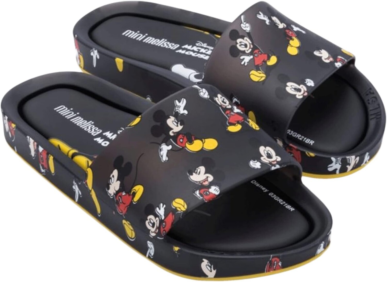 

Сандалии Mini Melissa Beach Slide + Mickey & Friends III, черный