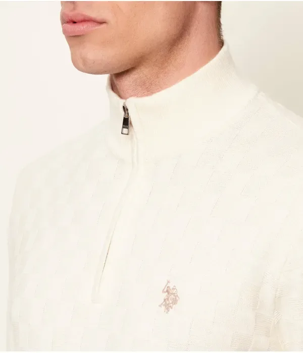 Свитер regular fit Us Polo Assn, экрю — фото 4
