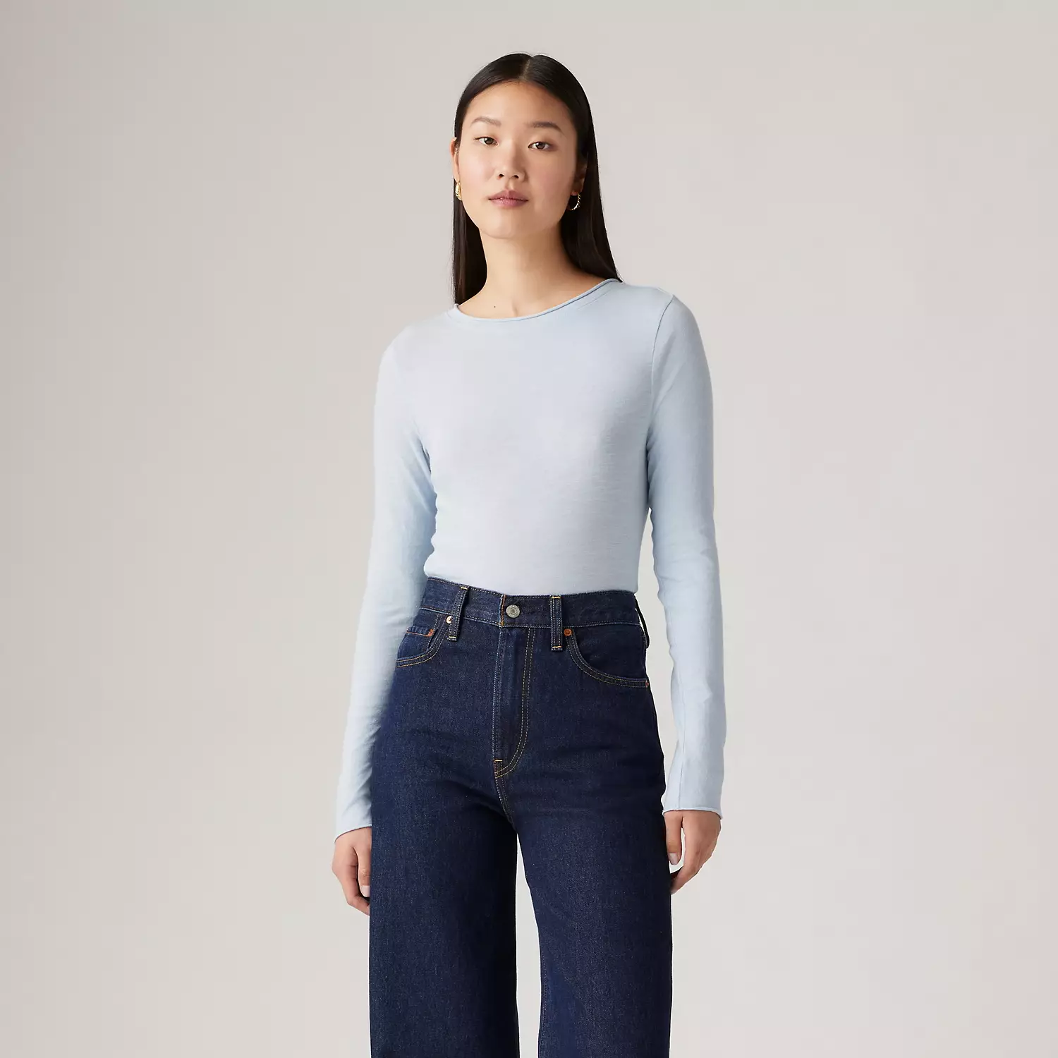 

Легкий облегающий топ Levi's, синий