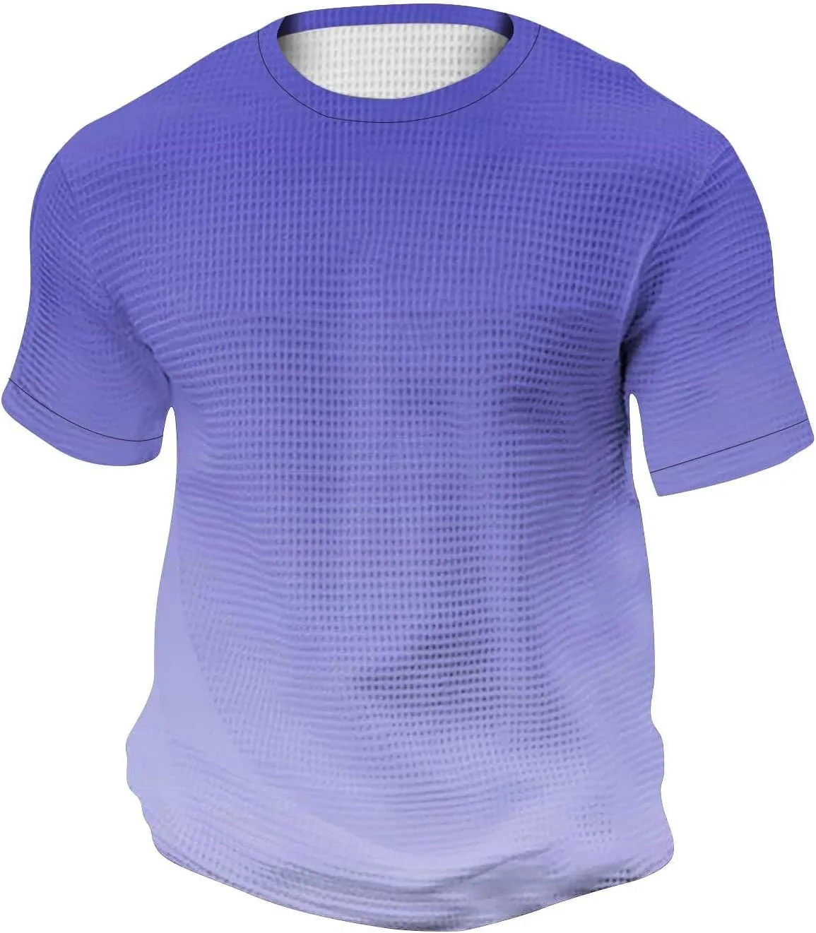 

Мужская футболка с вафельной вязкой, короткий рукав, свободный крой