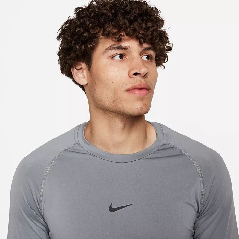 Мужская тонкая футболка для фитнеса с длинными рукавами Nike Pro Dri-FIT — фото 4