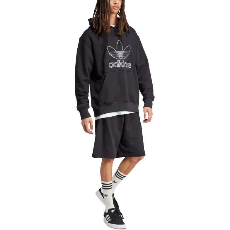 Шорты Adicolor Outline Trefoil Adidas Originals, Black — фото 3