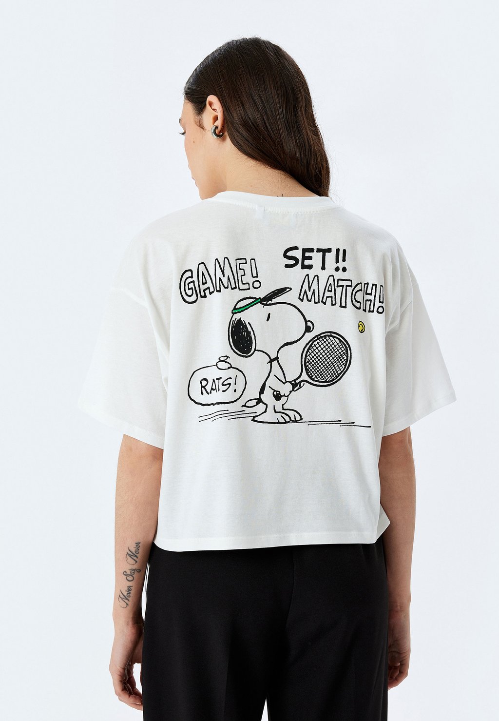 

Футболка с принтом SNOOPY Koton, бежевый