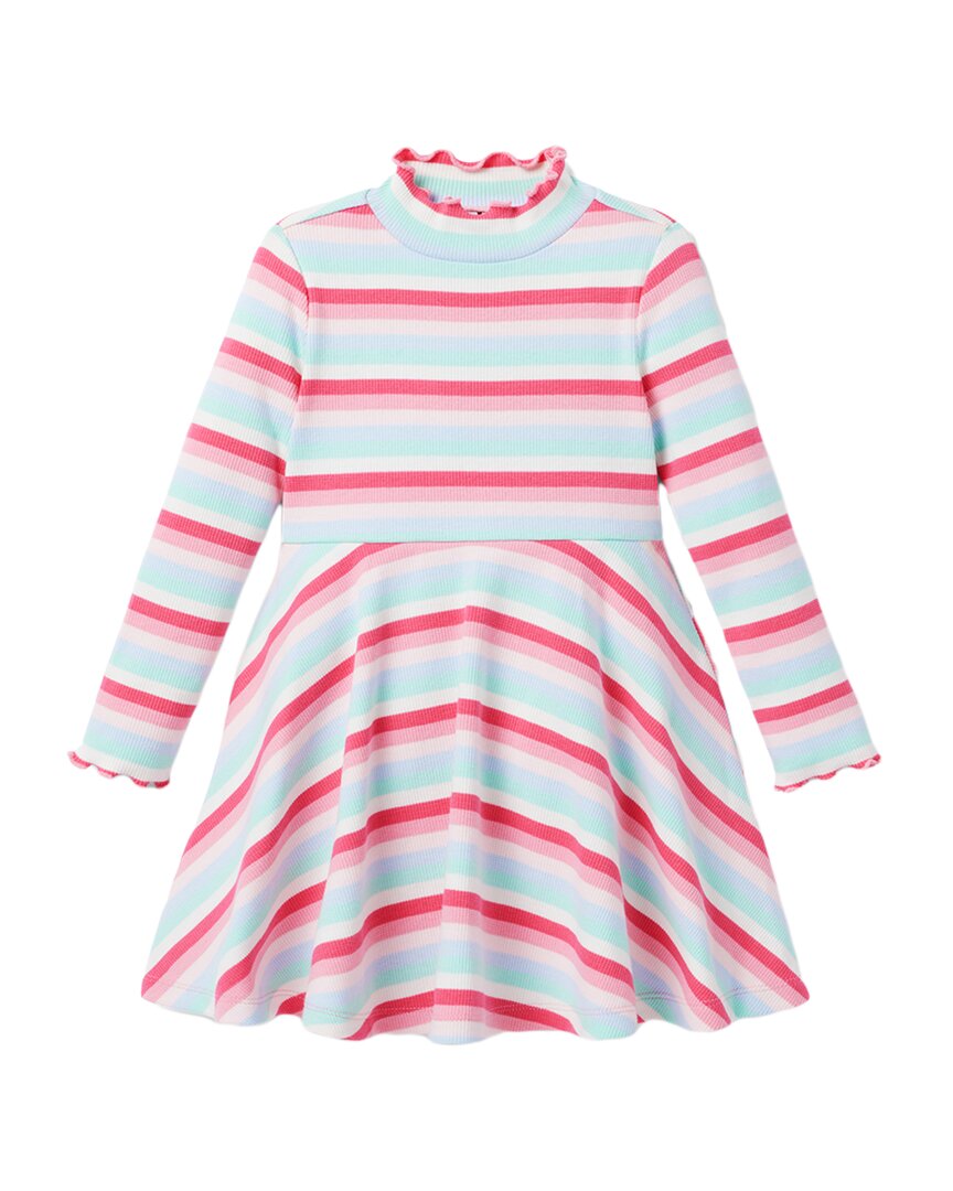 

Полосатое платье в рубчик от Janie and Jack, цвет multi stripe