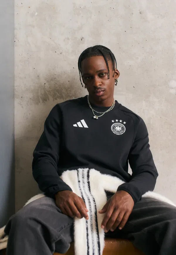 Футболка Adidas Performance Deutschland DFB Tiro Travel Crew National Team Wear, черный
