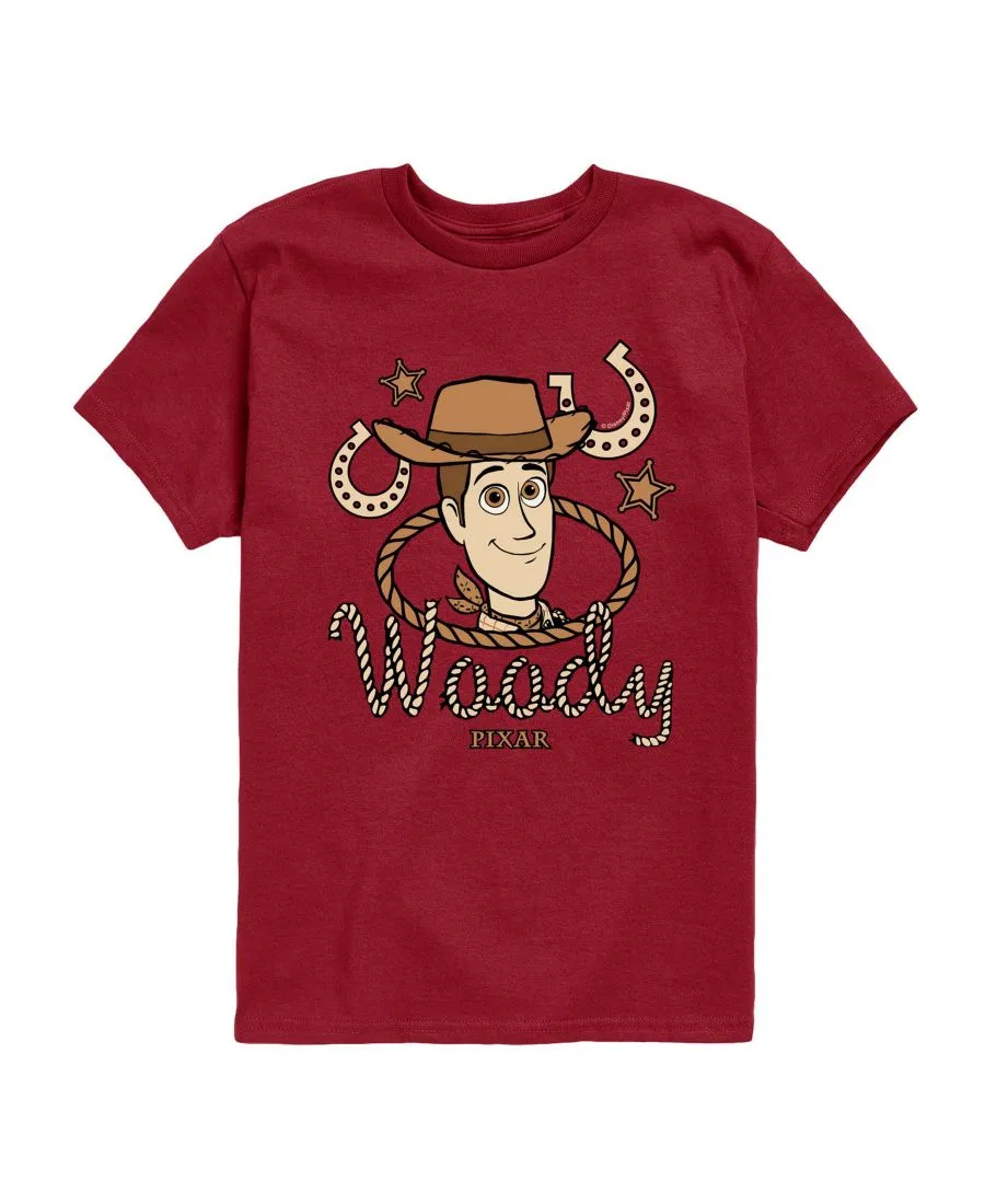Детская футболка с коротким рукавом, размер 8-20 Toy Story, красный