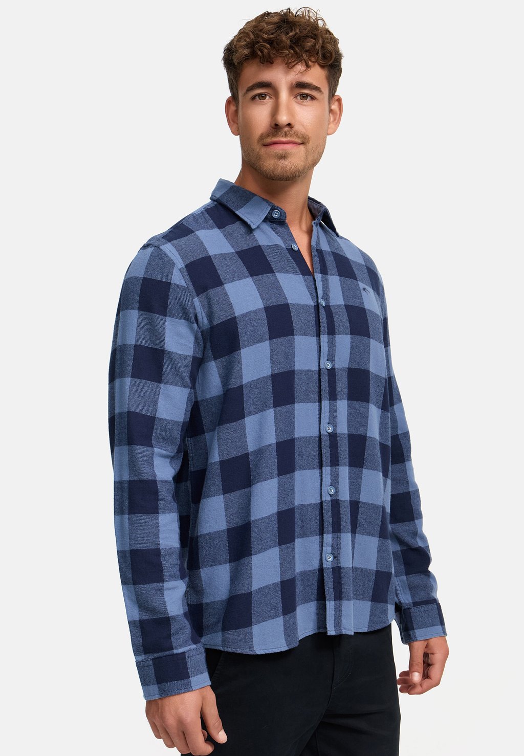 

Рубашка LANGARM INDICODE JEANS, синий
