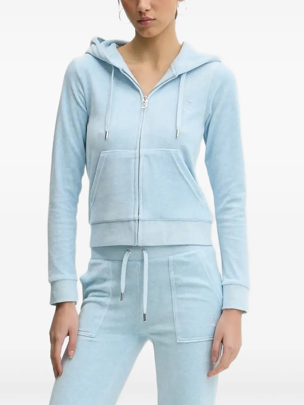 

Толстовка с вышитым логотипом Juicy Couture, синий