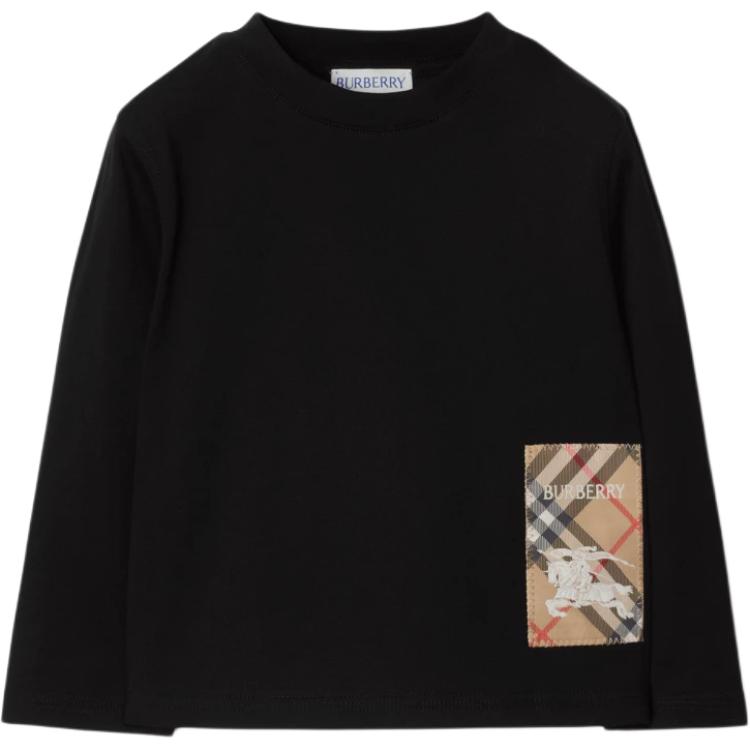Burberry Свитшот черный для младенцев и малышей Infant And Toddler — фото 3