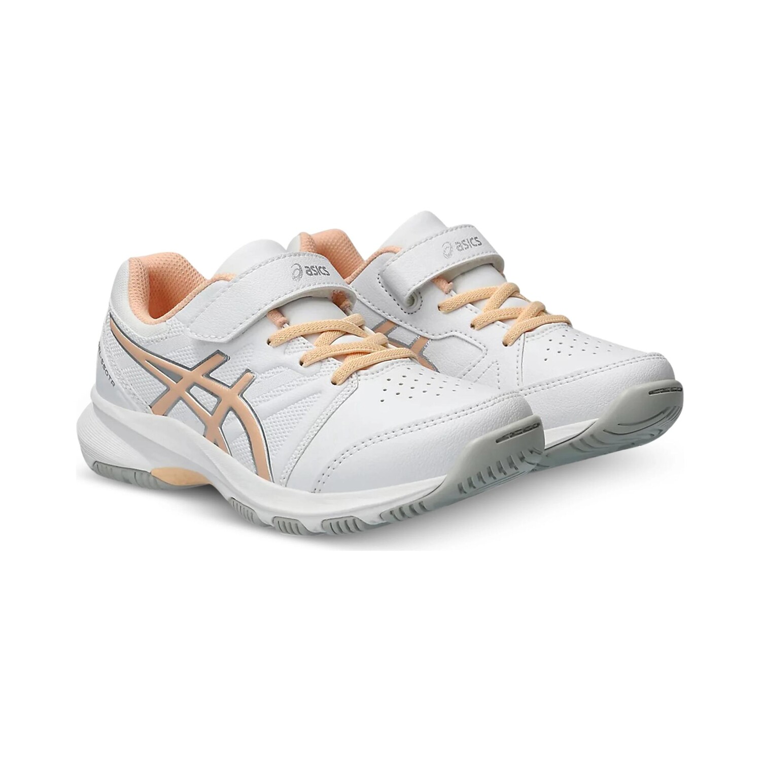Кроссовки детские Gel-550TR PS Low-top белые/оранжевые Asics, белый/оранжевый — фото 2