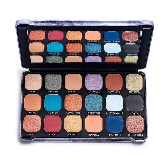 

Оптимальная палитра теней для век Makeup Revolution, Forever Flawless, разноцветный