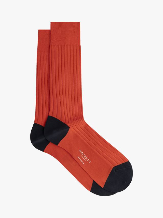 

Ребристые хлопковые носки Hackett London, Red