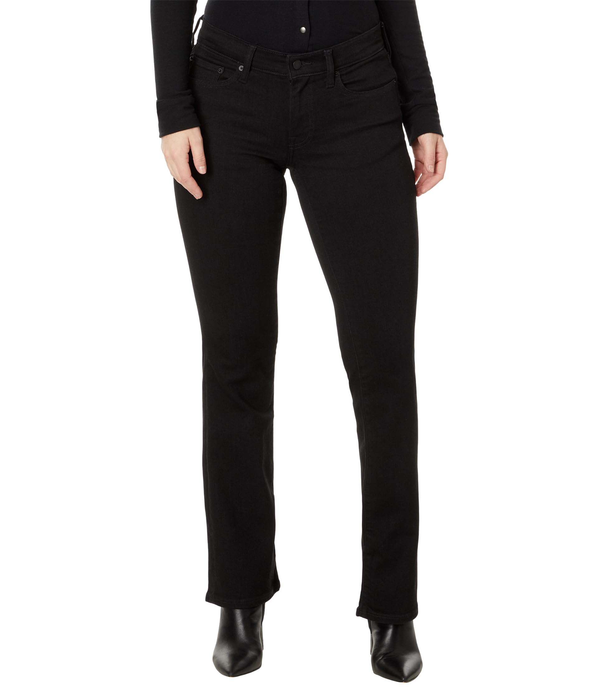 

Джинсы Lucky Brand Mid-Rise Sweet Boot Jeans In Clean Black, Clean Black