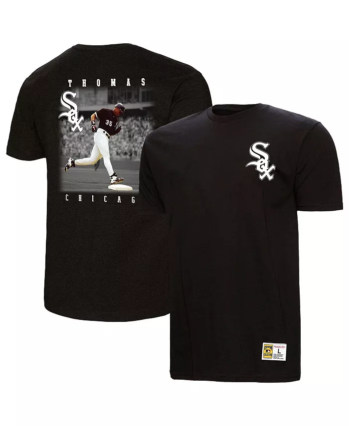 

Мужская футболка Frank Thomas Black Chicago White Sox Legends Collection с винтажным логотипом Mitchell & Ness