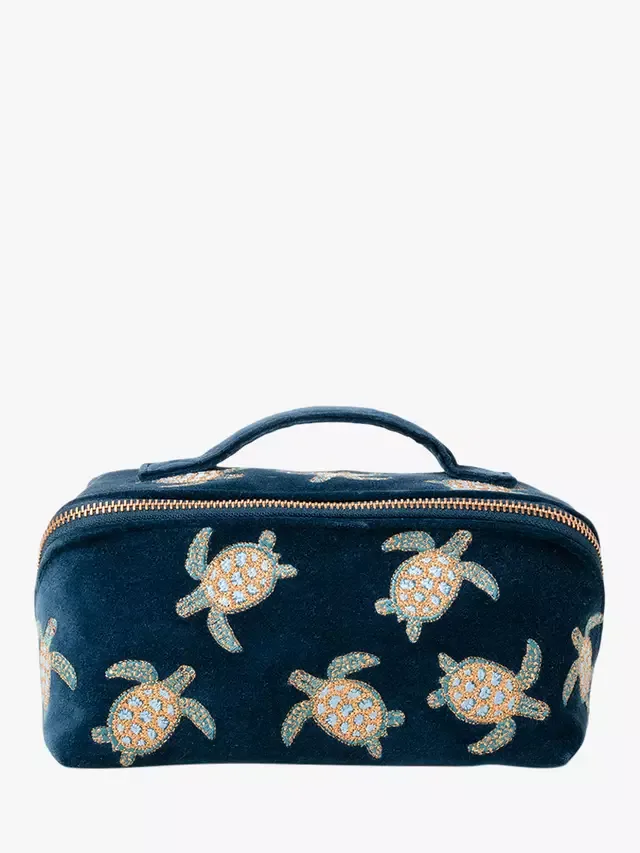 Косметичка Turtle Lay Flat, темно-синяя Elizabeth Scarlett