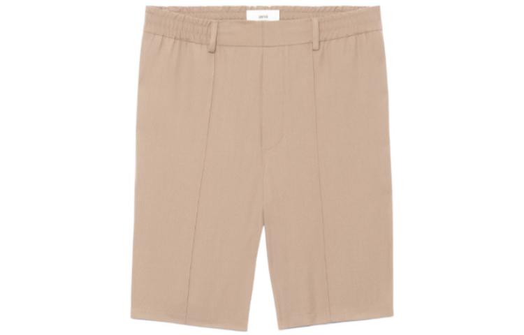 

Ами плиссированные бермуды с деталями AMIPARIS, хаки