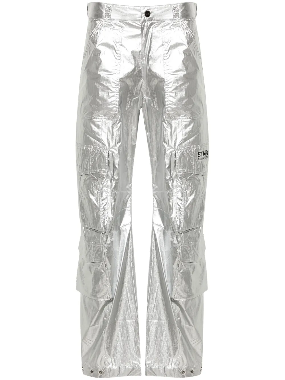 

Широкие брюки карго GOLDEN GOOSE, серебяный