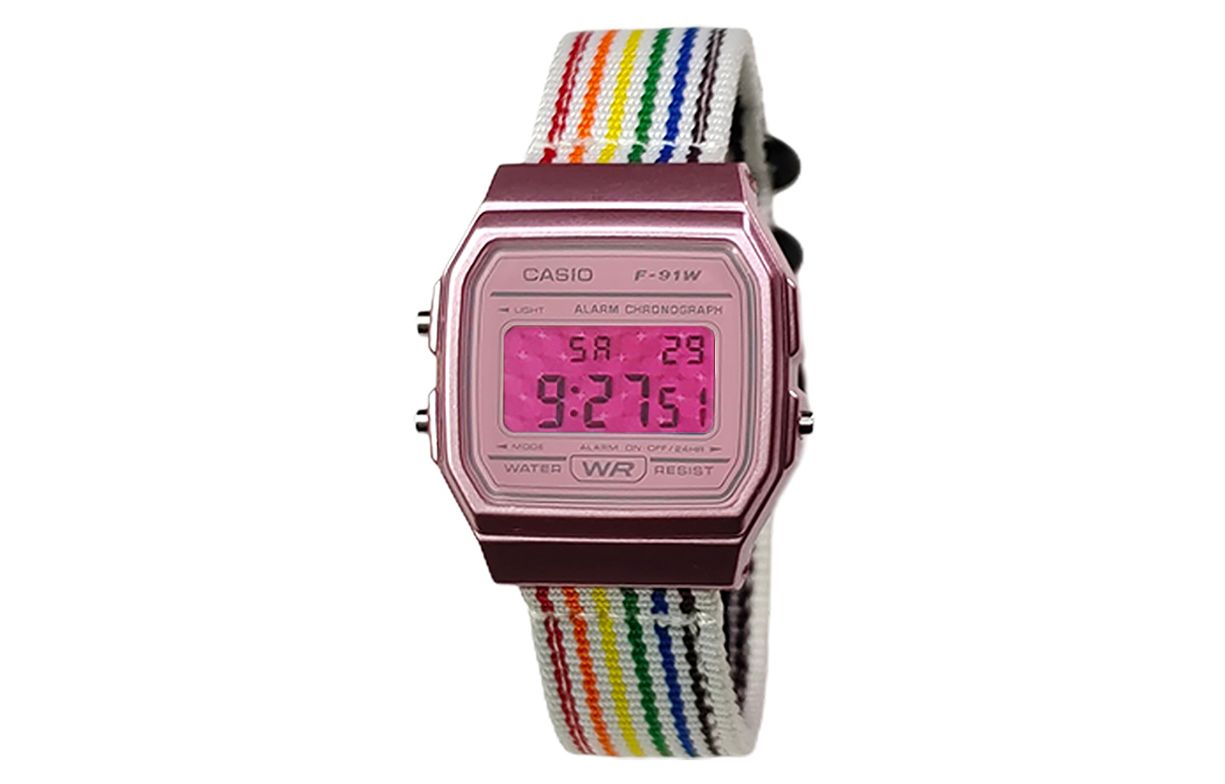 

Ретрофрит серия кварцевый механизм нейлоновый ремешок женские часы разноцветный циферблат CASIO