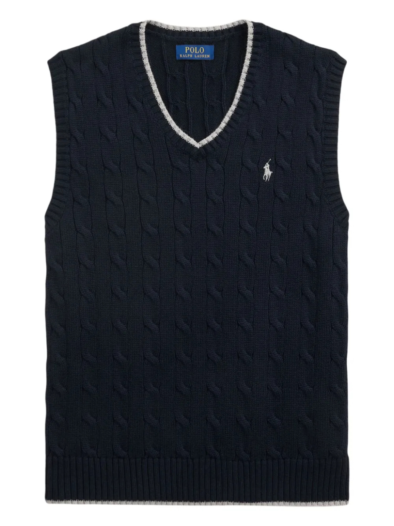 

Жилет с косами Polo Ralph Lauren, синий