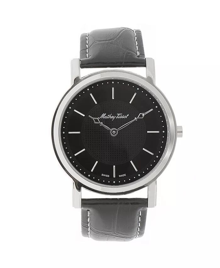

Мужские часы City с черным циферблатом — H611252AN Mathey Tissot, черный