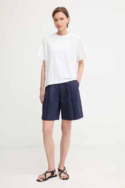 Футболка с коротким рукавом Elne2 BOSS, белый — фото 2