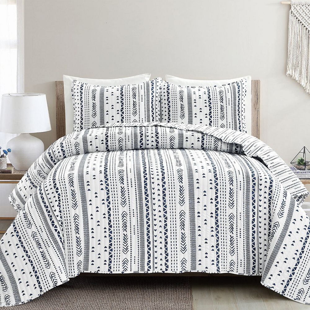 

Комплект одеял в полоску Lush Decor с накладками в полоску Hygge, цвет Navy White