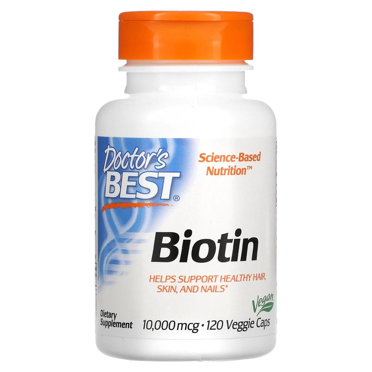 

Doctor's Best Биотин 10000 мкг 120 вегетарианских капсул